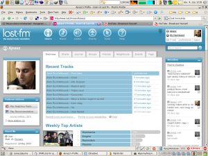 last.fm blue design