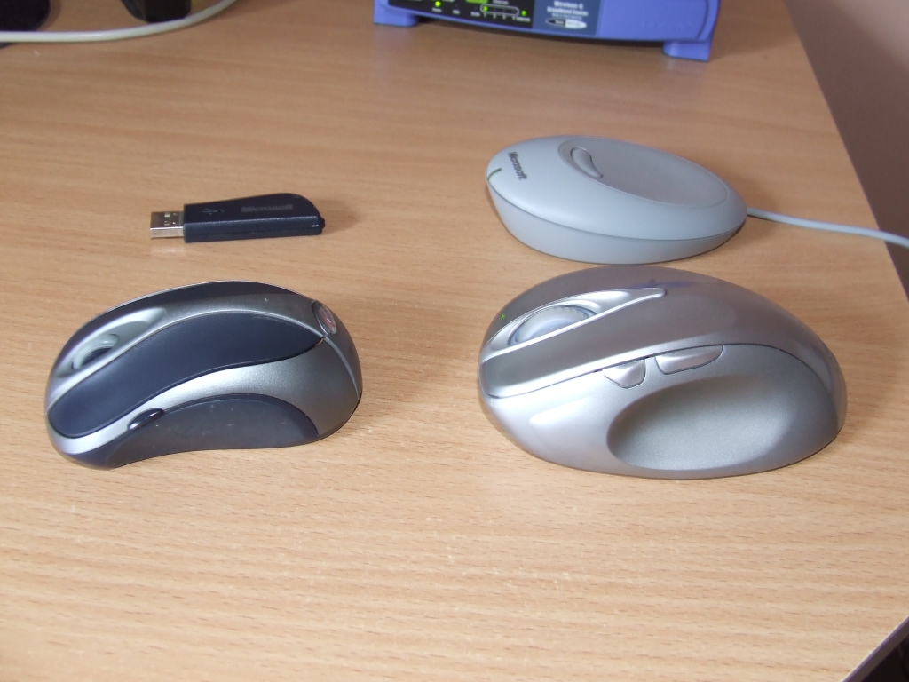 Microsoft Wireless Notebook Optical Mouse 4000 és Microsoft Wireless Laser Mouse 6000
