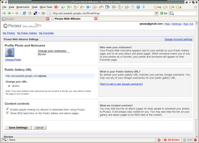 picasa webalbum inside 2
