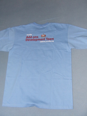 mozilla addon developer t-shirt 2